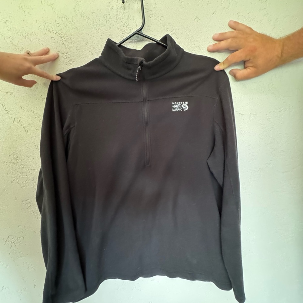Mountain Hardwear Black Zip Up Sweater